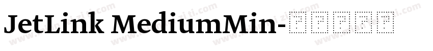 JetLink MediumMin字体转换